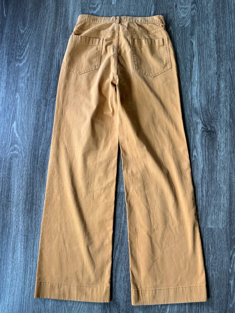 J.Crew Women’s Wide Leg Chino Pants Camel Tan Stretch 26 Tall - Picture 3 of 9